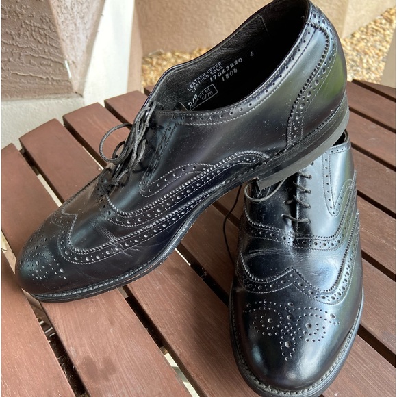 Good Year Men’s leather Leather sole steel tip black Oxford 10 1/2 Men’s sh… - Picture 11 of 14